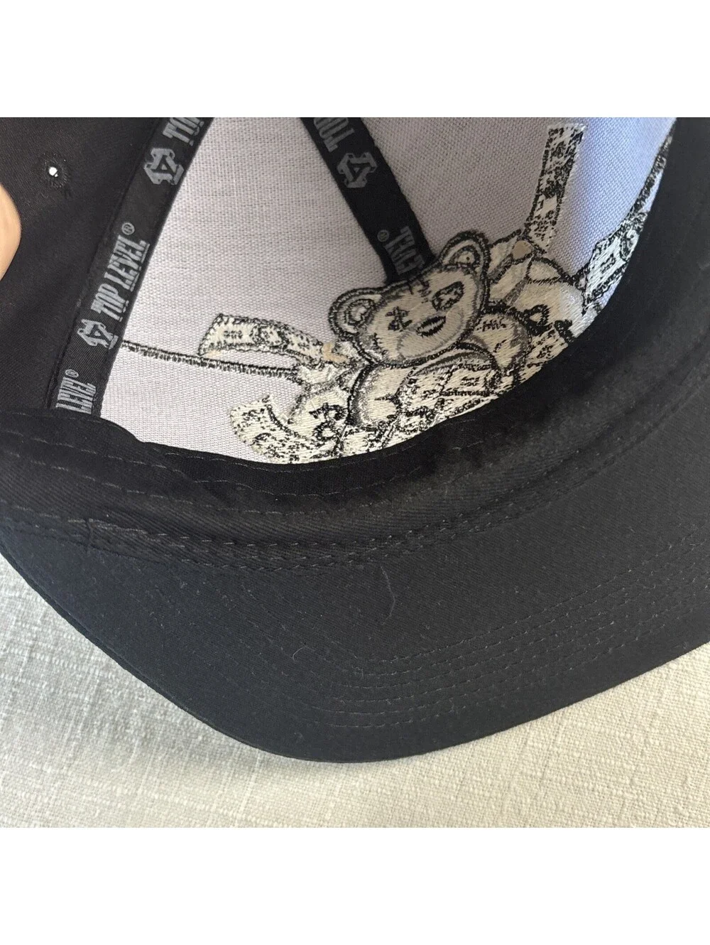 Self Made New Leader TL Embroidery Bear Money Snapback Hat Adult Adjustable Cap